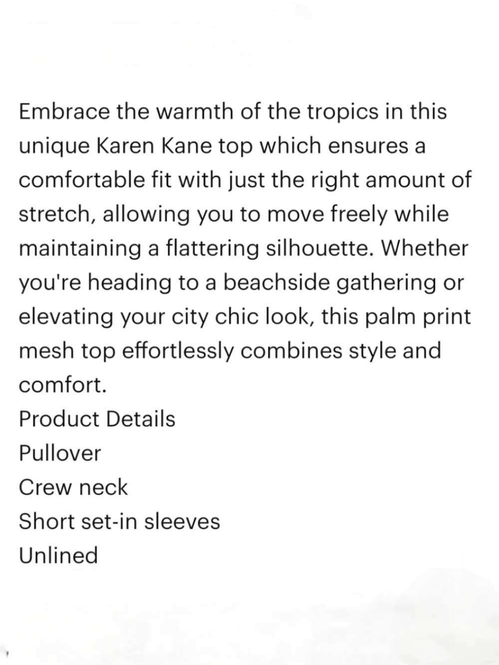 Karen Kane Orange Tropical Leaf Short Sleeve Tee - Picture 7 of 9